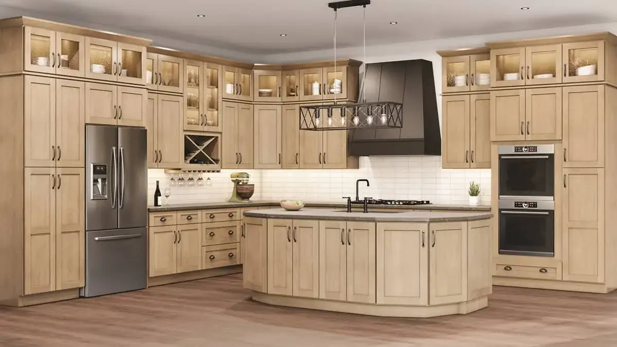 Natural Shaker Kitchen Cabinets
