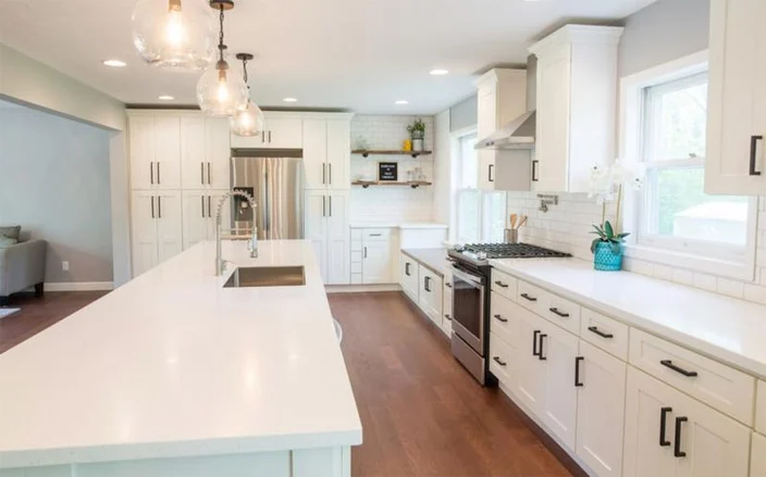 Elegant White Shaker 3" x 96" Fluted Tall Filler
