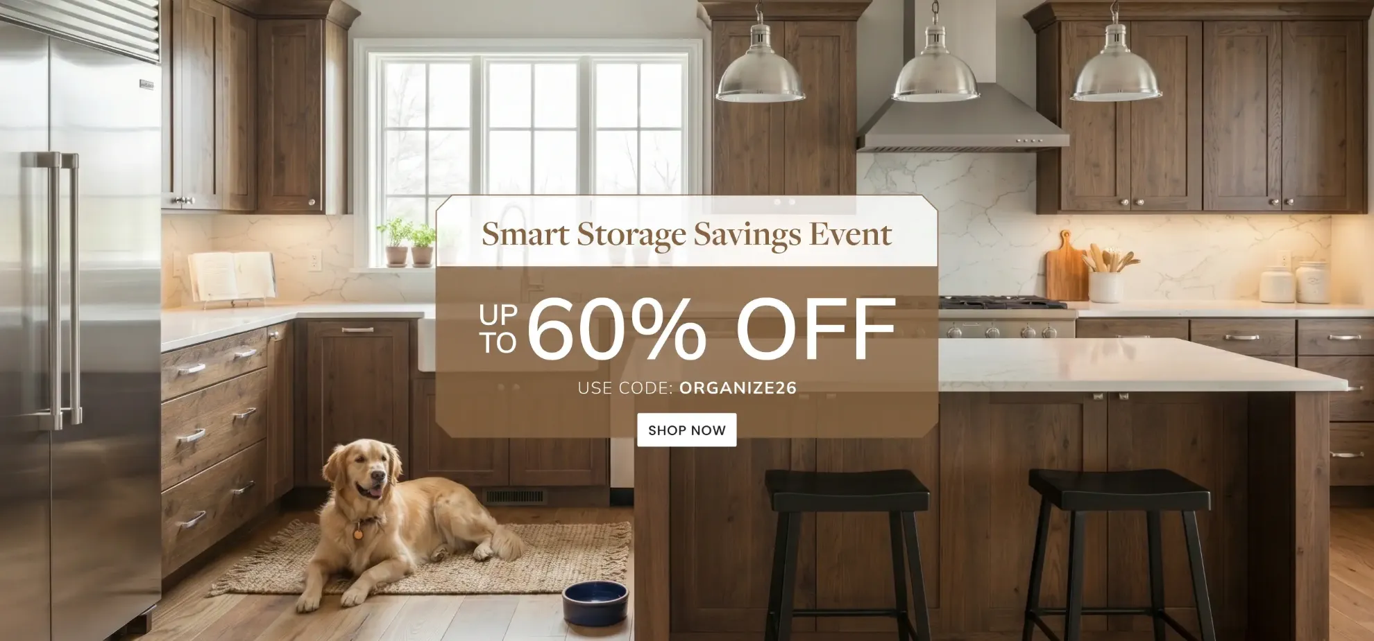 Smart Storage Savings Event: Up to 60% off with Code ORGANIZE26