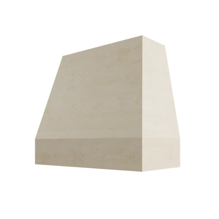 Tapered Trimless Wood Range Hood