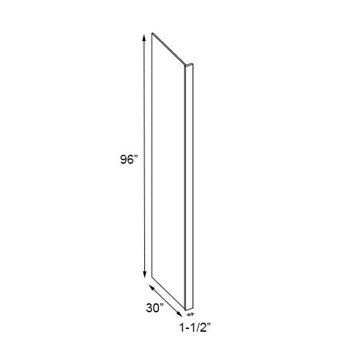 Florence Cream Tall End Panel - 1-1/2"W x 96"H
