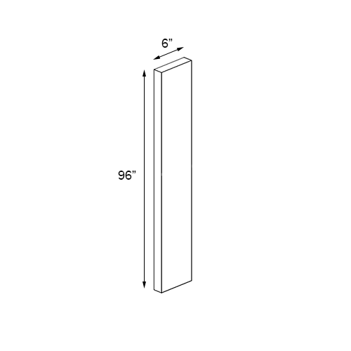 Florence Cream Wall Filler - 6"W x 96"H