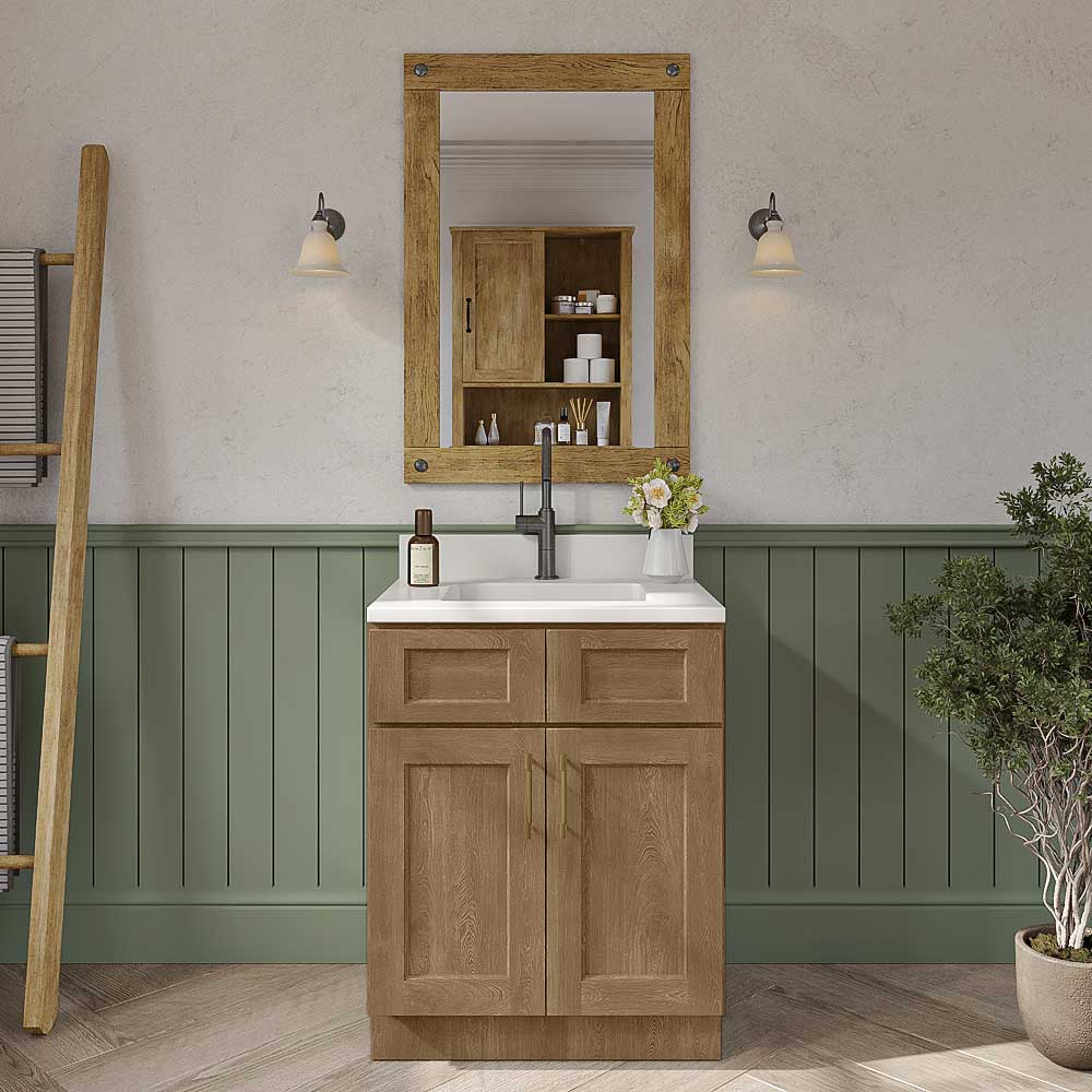 Florence Honey Shaker Double Door Vanity - 27" W