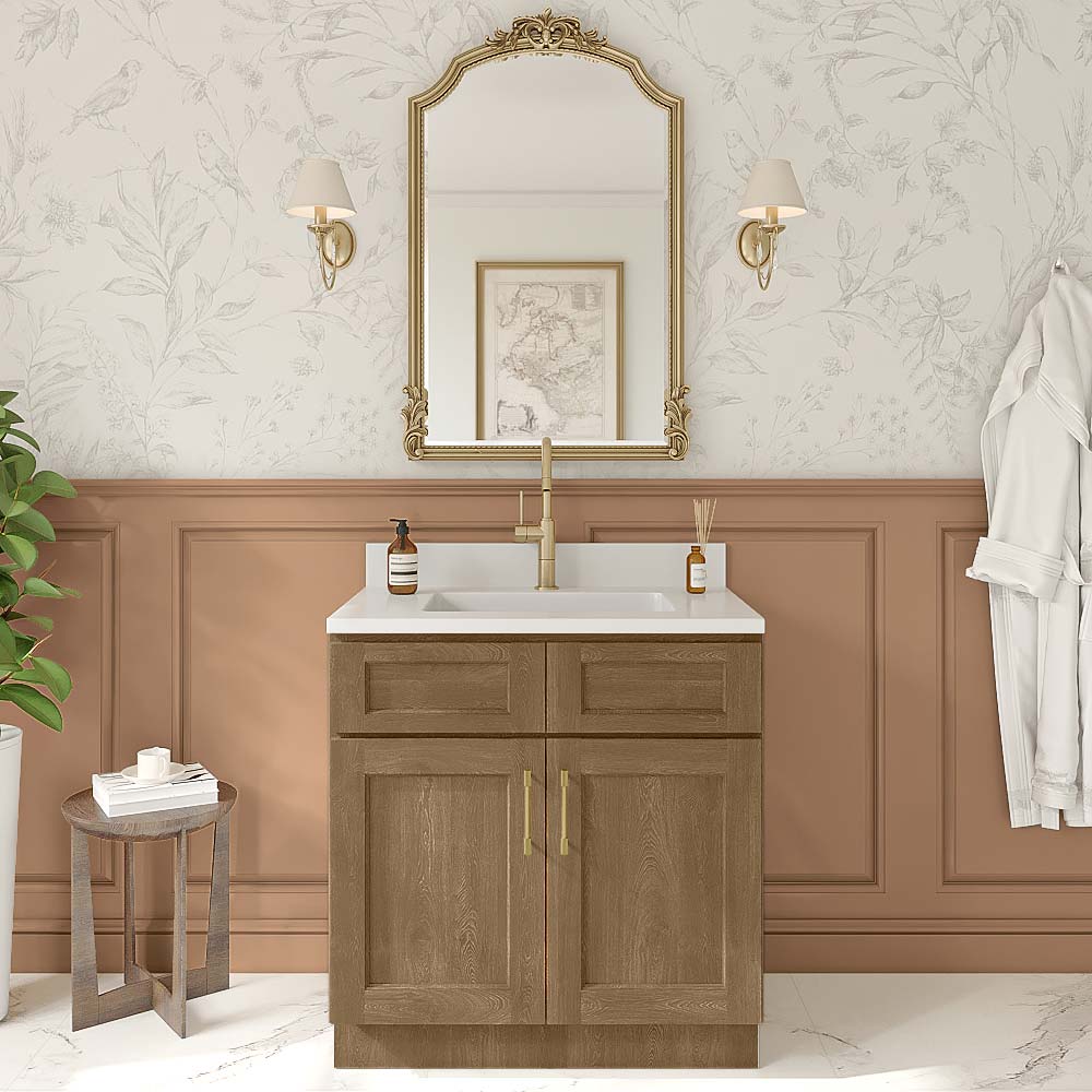 Florence Honey Shaker Double Door Vanity - 33" W