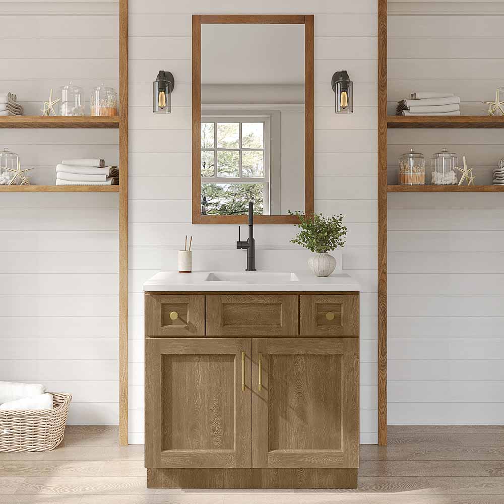 Florence Honey Shaker Vanity Sink Base - 36" W