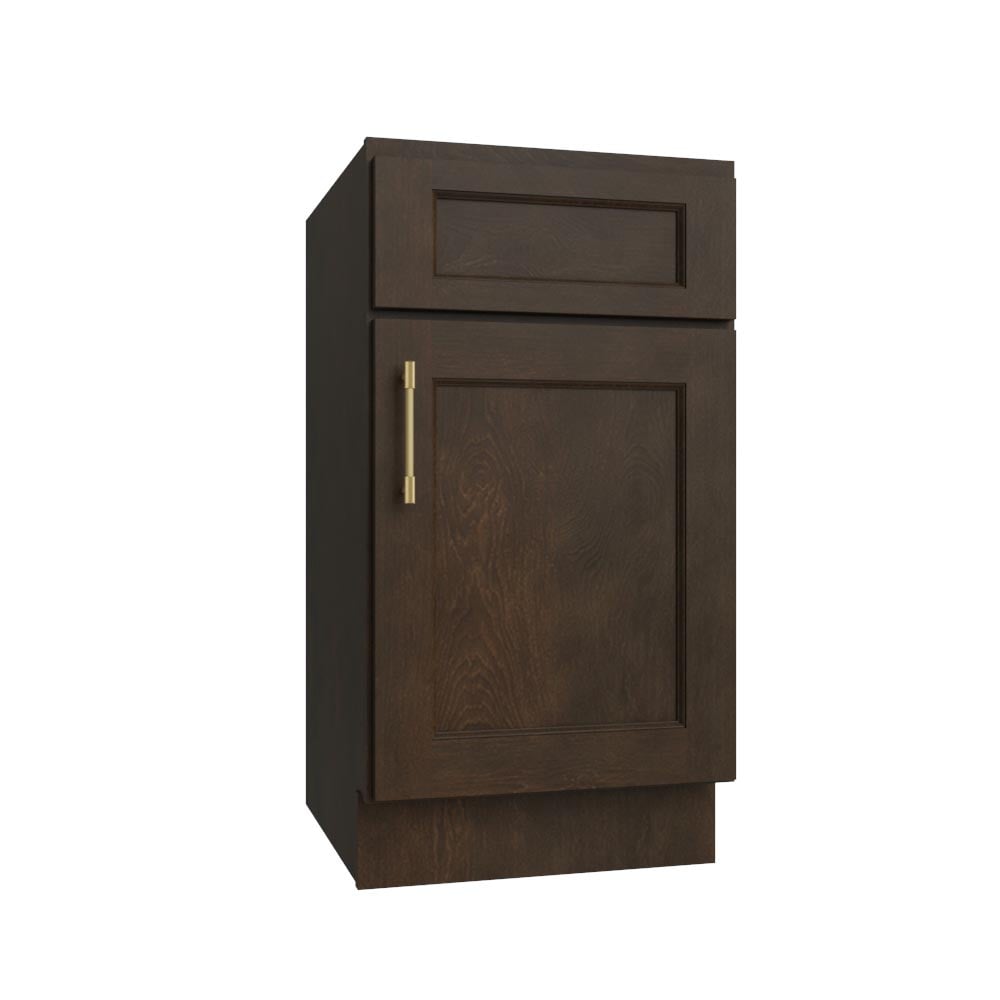 Florence Slate Shaker Single Door Base Vanity Cabinet - 18"W x 34-1/2"H