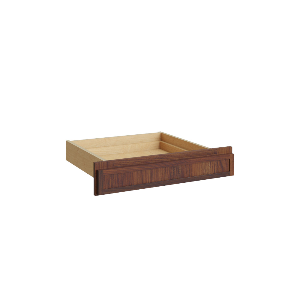Slim Walnut Shaker Vanity Drawer - 24" W