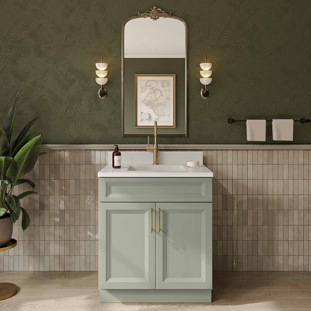 Timber Green Double Door Vanity Sink Base - 30"
