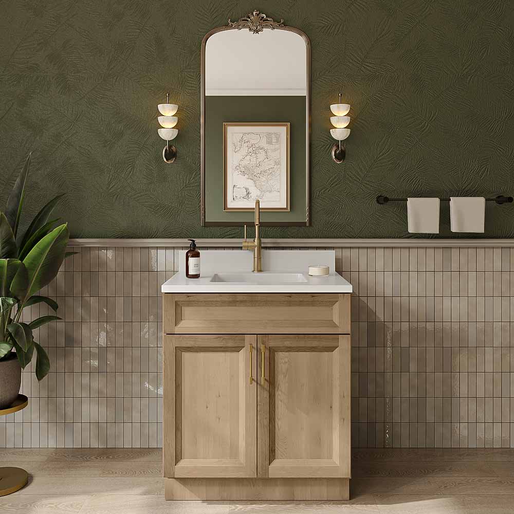 Timber Toffee Double Door Vanity Sink Base - 30"