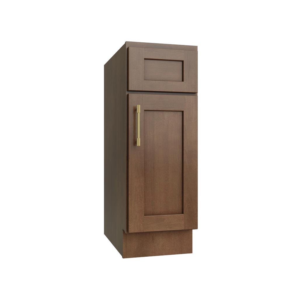 Grizzly Shaker Single Door Base Vanity - 12" W