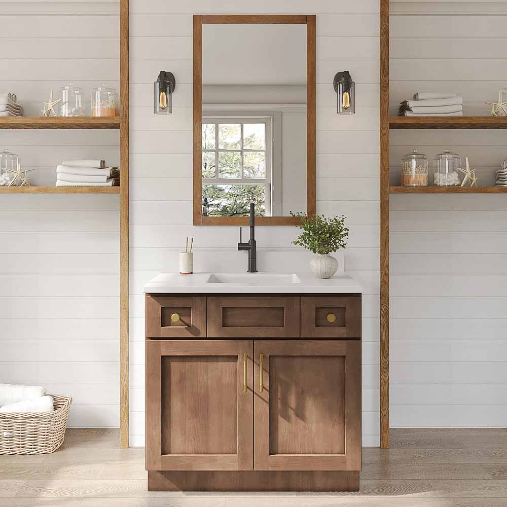 Grizzly Shaker Vanity Sink Base - 36" W