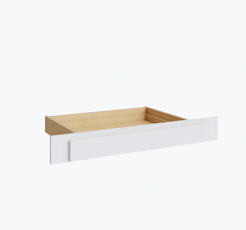 Weston White Shaker Vanity Drawer With Adjustable Sides - 29-1/2"W x 4-3/4"H