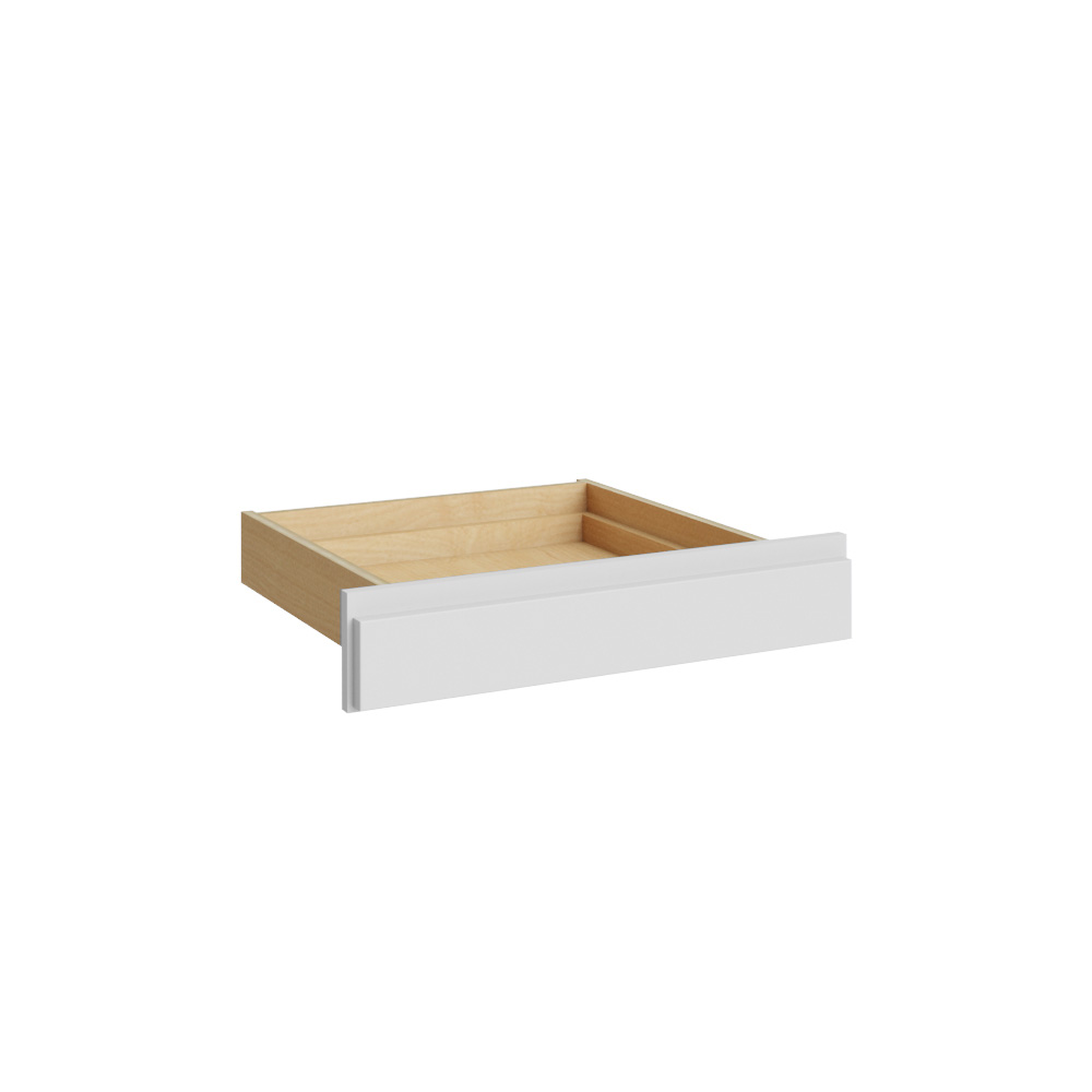 Easton White Slab Vanity Drawer - 24"W x 4-3/4"H