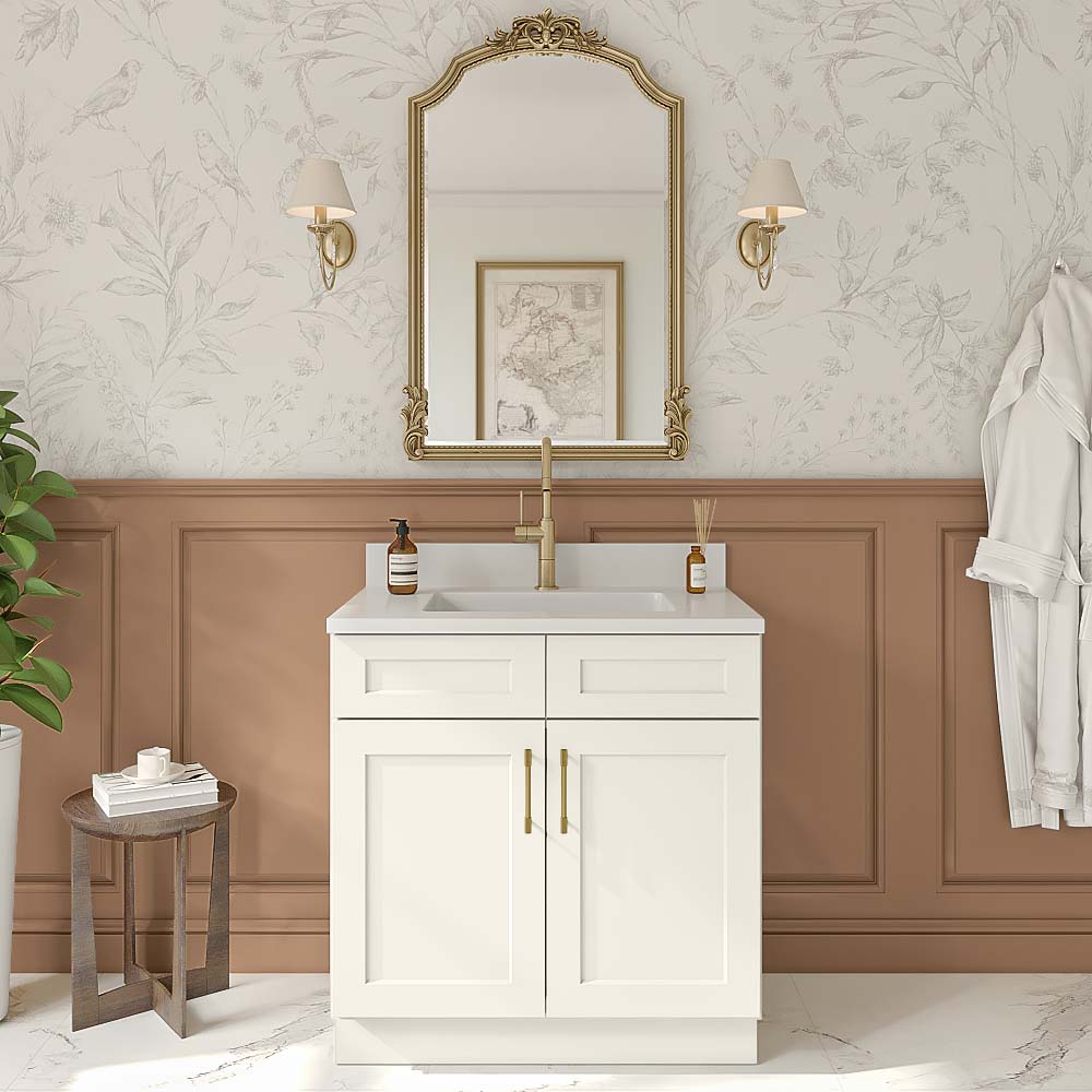 Artisan Shaker Vanity Sink Base Cabinet - 33"W X 21"D X 34-1/2"H