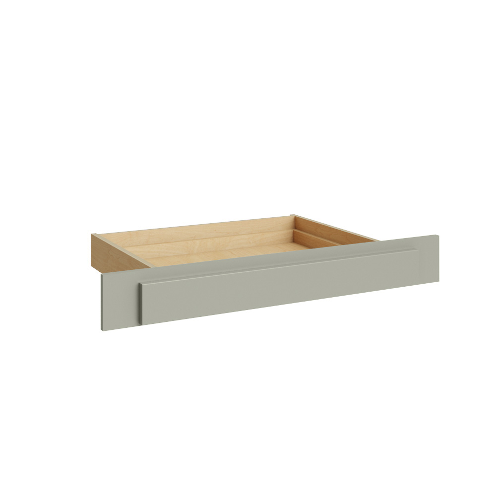 Sage Green Shaker Vanity Drawer - 36" W with Adjustable Sides