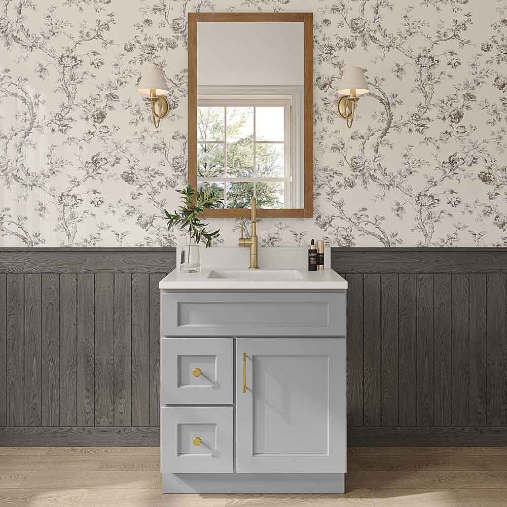 Florence Grey Shaker Bathroom Vanities