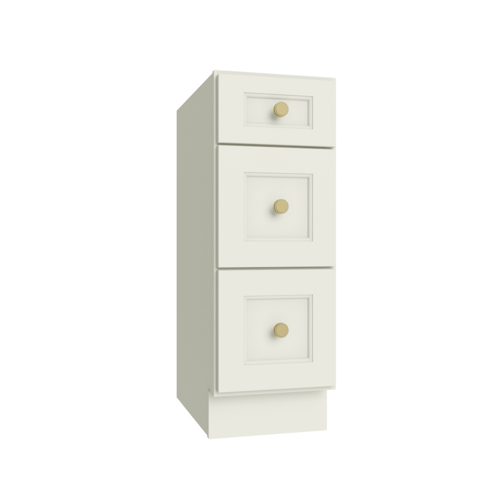 Harbor Cream Vanity Drawer Base Cabinet - 12"W