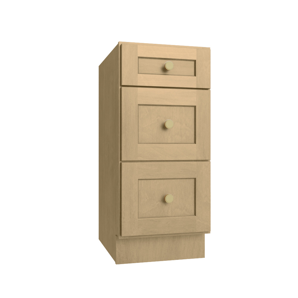 Natural Shaker Vanity Drawer Base - 15"W X 21"D X 34-1/2"H