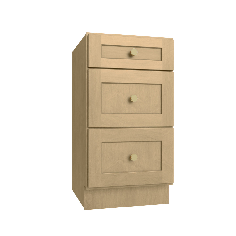 Natural Shaker Vanity Drawer Base Cabinet - 18"W