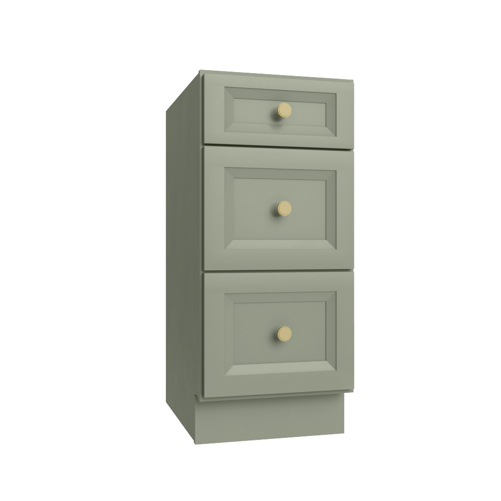 Timber Green Vanity Drawer Base - 15"W X 21"D X 34-1/2"H