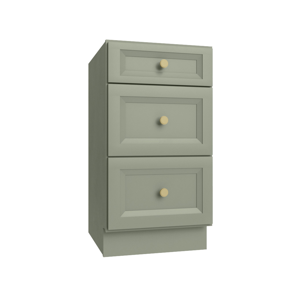 Timber Green Vanity Drawer Base Cabinet - 18"W