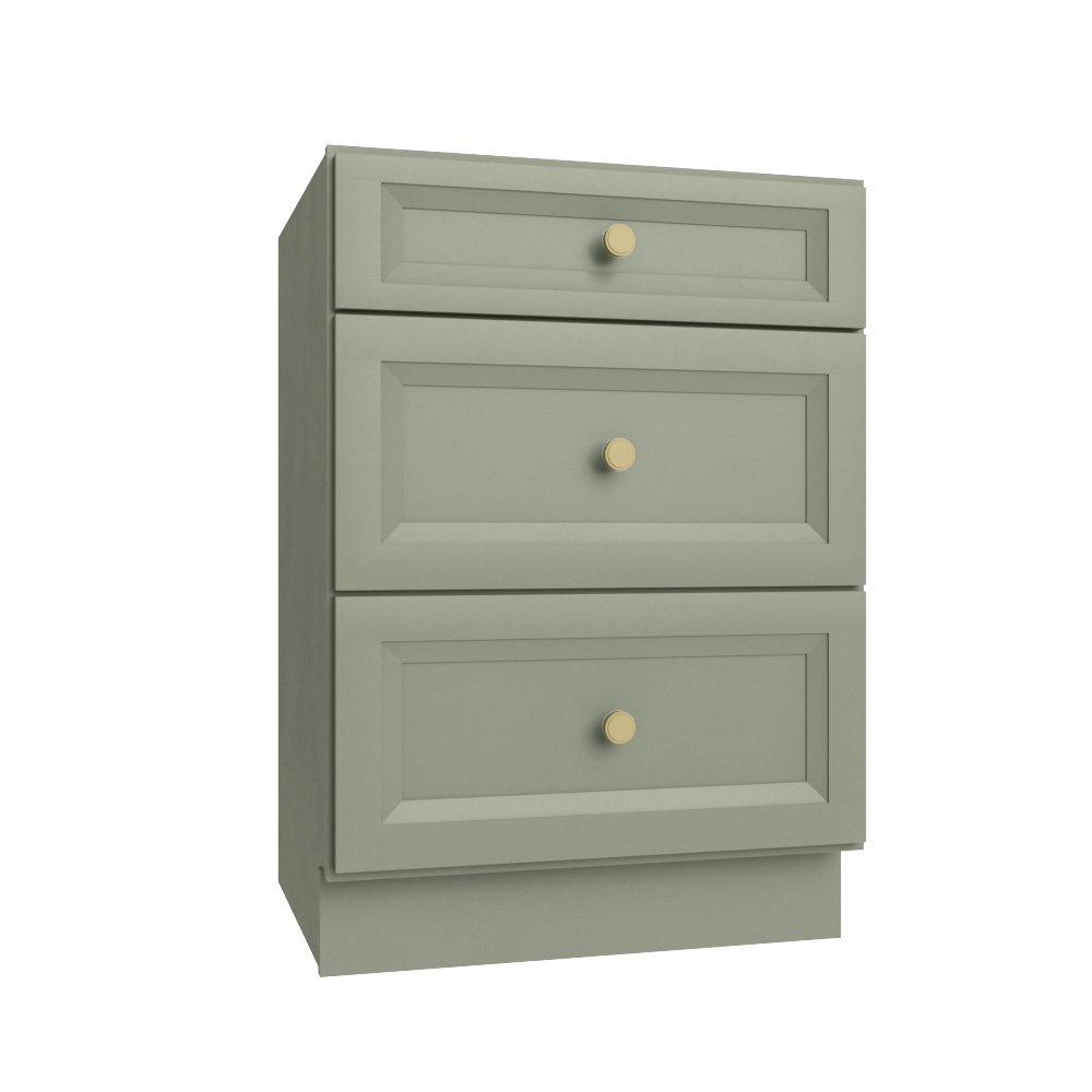 Timber Green Vanity Drawer Base Cabinet - 24"W
