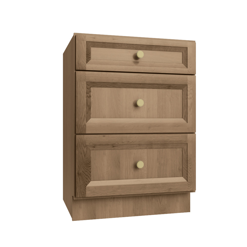 Timber Toffee Vanity Drawer Base Cabinet - 24"W