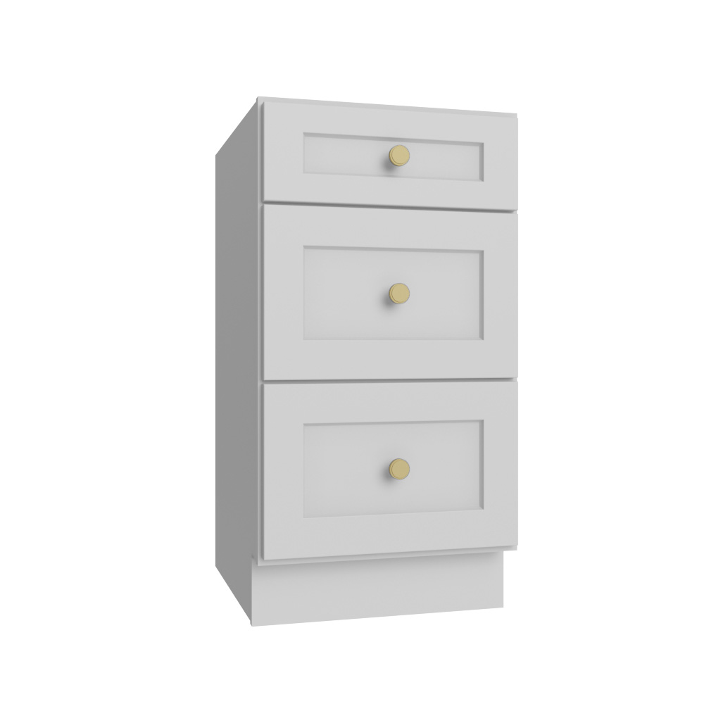 Frosted White Vanity Drawer Base - 18"W X 21"D X 34-1/2"H
