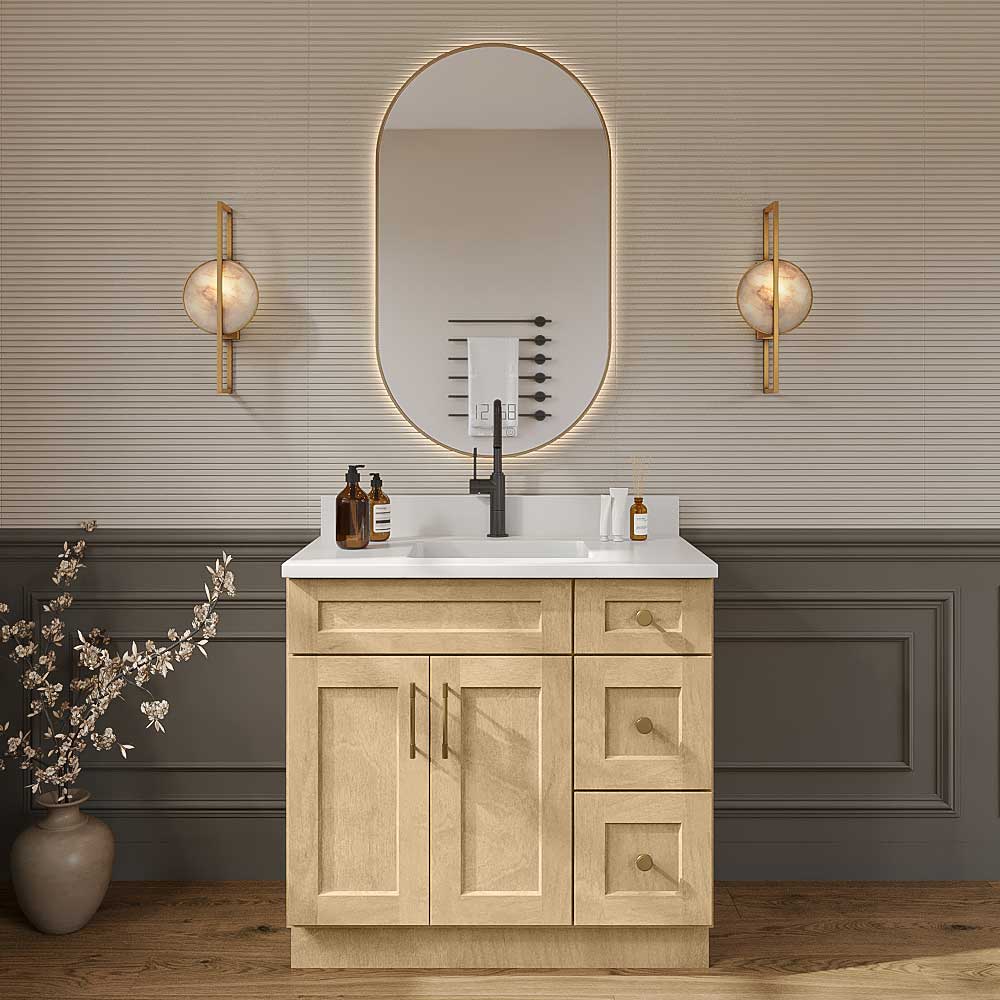 Natural Shaker Bathroom Vanities