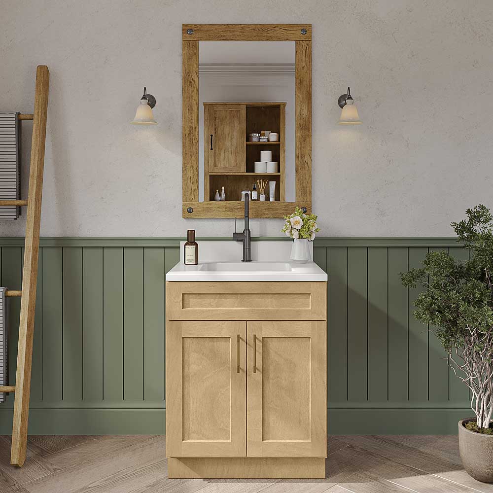 Natural Shaker Bathroom Vanities