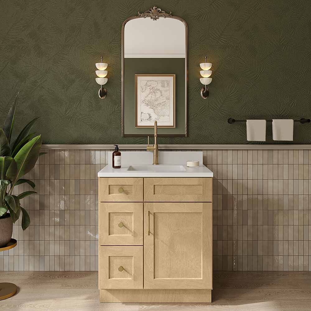 Natural Shaker Bathroom Vanities