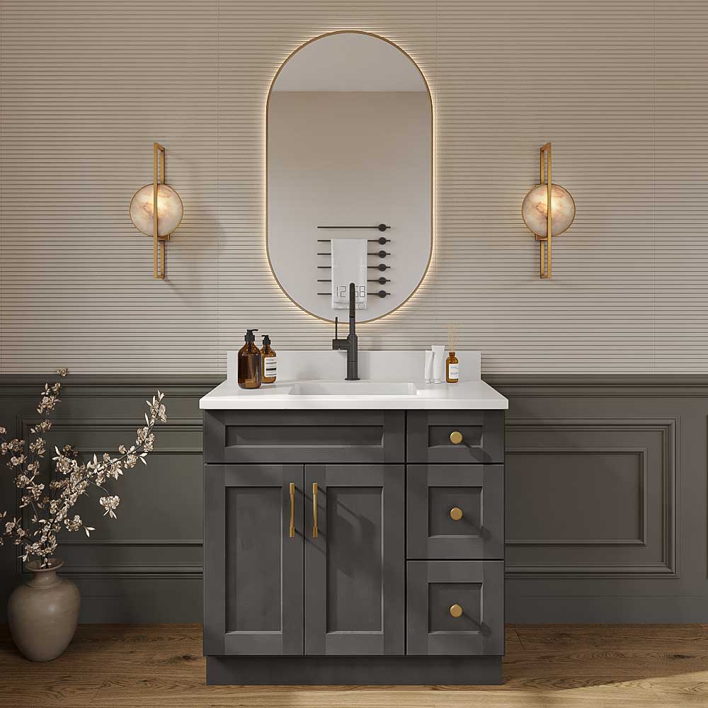 Cinder Shaker Bathroom Vanities