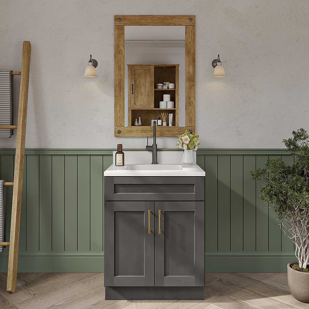 Cinder Shaker Bathroom Vanities