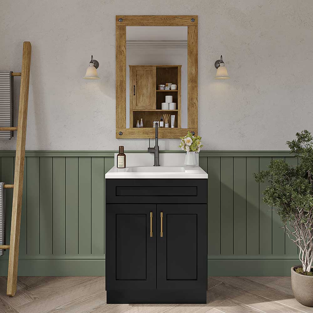 Black Shaker Bathroom Vanities