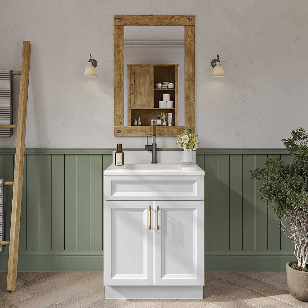 Timber White Bathroom Vanities