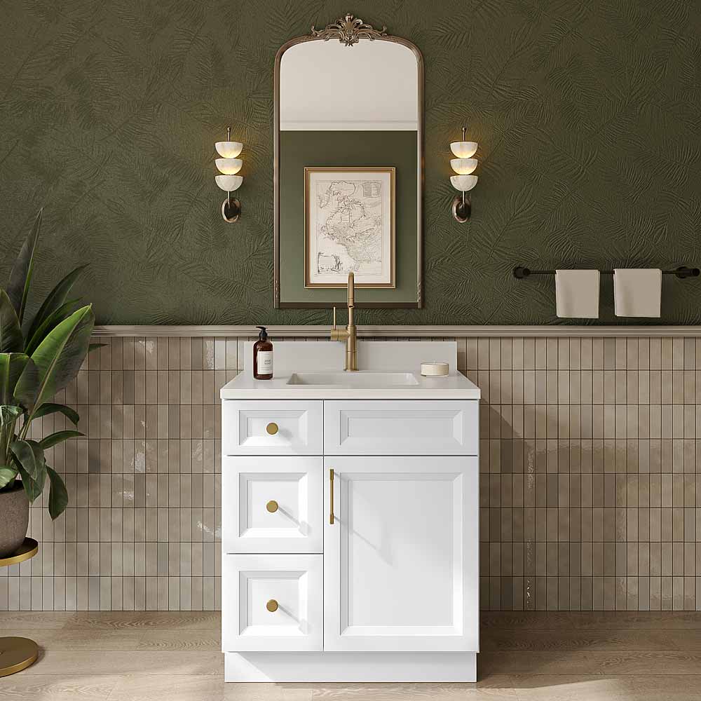 Timber White Bathroom Vanities