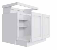 Primary White Sink Base Cabinet - 36" W x 32.5" H x 24" D - ADA Accessible