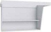 Primary White Hanging Vanity - 36" W x 32.5" H x 21" D - ADA Accessible
