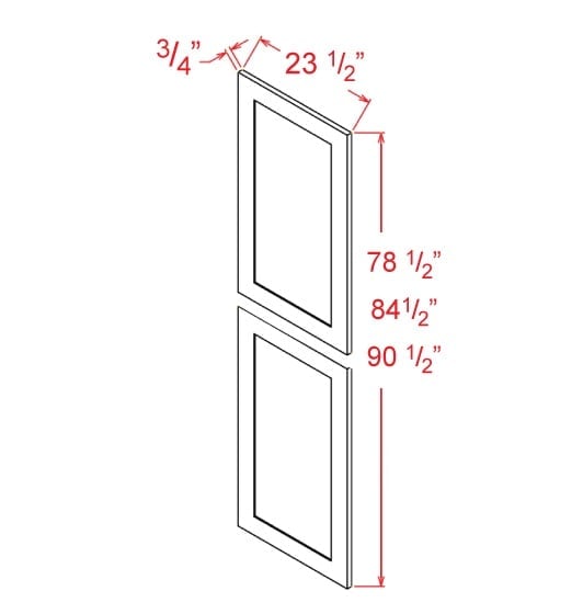 Timber Sand Tall Decorative End Panel - 23-1/2"W X 78-1/2"H X 3/4"D