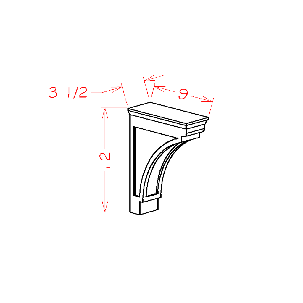 Timber Sand Modern Corbel