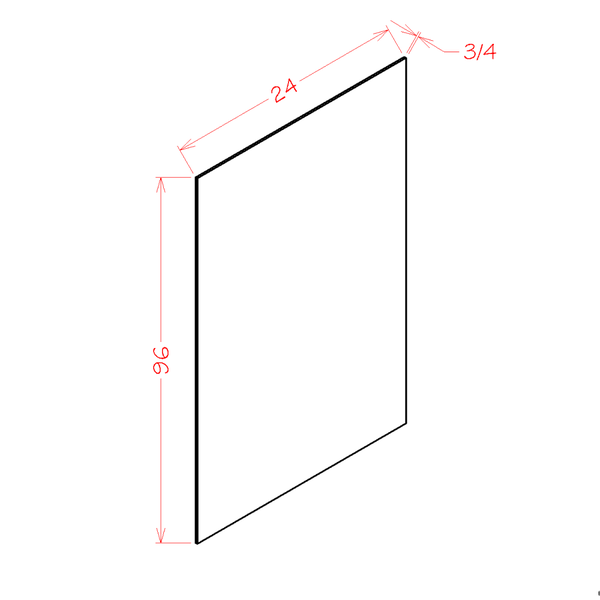 Timber Sand Shelf Board - 24"D X 96"W X 3/4"H