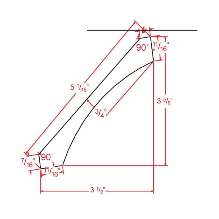 Timber Sand Cove Crown Molding - 3 1/2"D X 96"L X 3 5/8"H