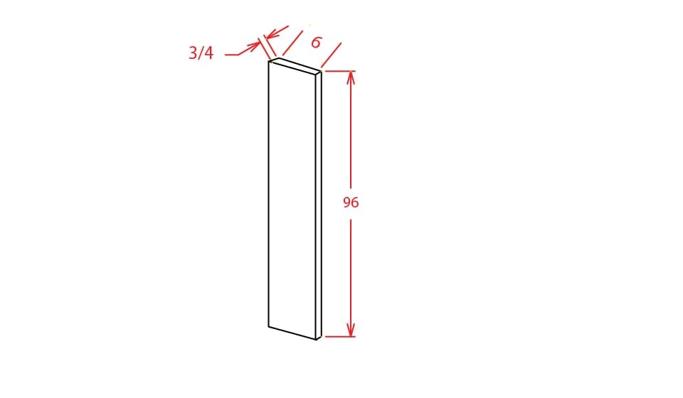 Timber Sand Tall Filler - 6"W X 96"H