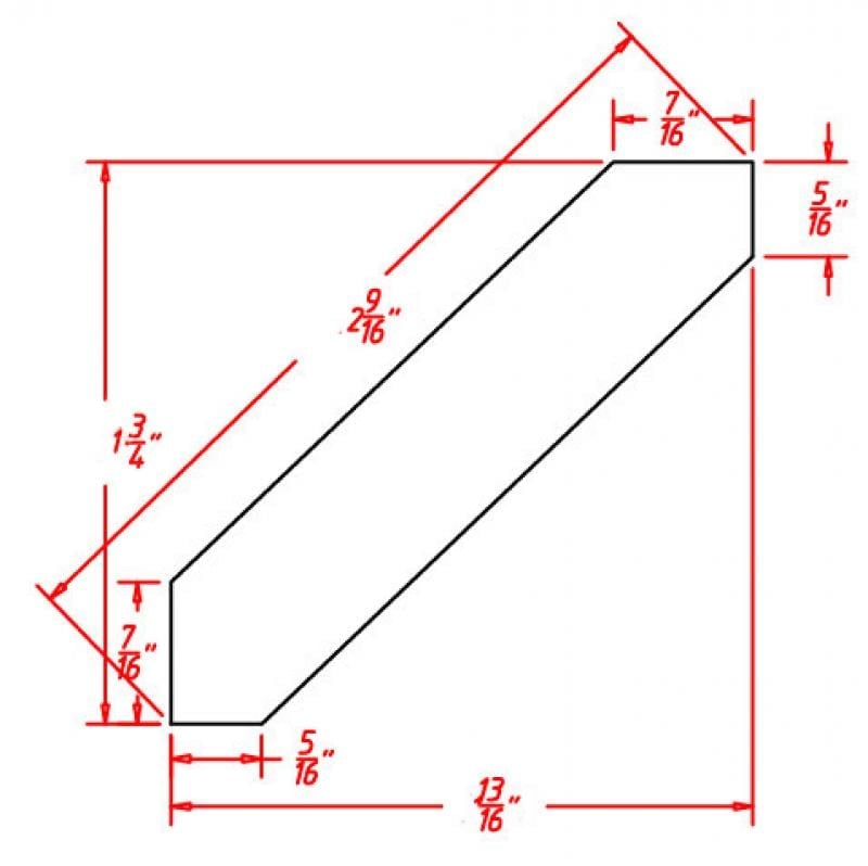 Timber Sand Crown Molding - 1 3/4"D X 96"L X 1 3/4"H