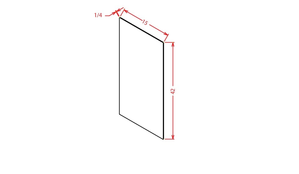 Timber Sand Wall Skin Panel - 1/4"D X 15"W X 42"H