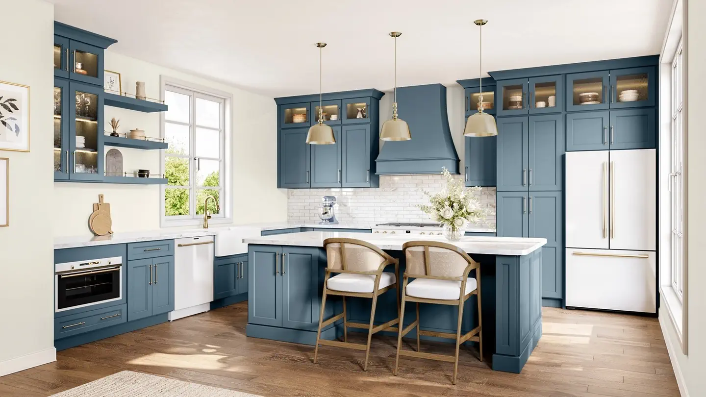 Harbor Blue Sample Door